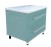 Тумба с раковиной Misty Марта- 80  напольная голубая матовая