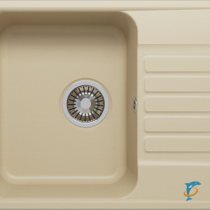 Мойка кухонная Polygran Quartz Bond 600 лён  (688308)