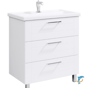 Тумба с раковиной Aqwella Manchester 80 напольная  (MAN01083+4640021064733)