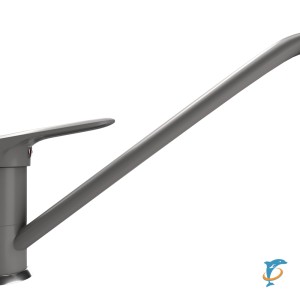 Смеситель для кухонной мойки Ulgran Quartz UQ-004 асфальт  (UQ-004-09)