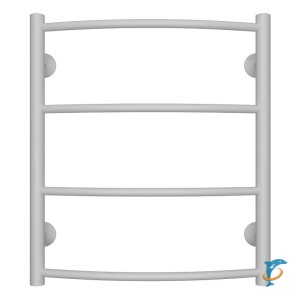 Полотенцесушитель водяной AZARIO VERONA 500/600 4 секции, нижнее/диагональное подключение, 1/2", белый (AZ83911W)  (AZ83911W)