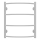 Полотенцесушитель водяной AZARIO VERONA 500/600 4 секции, нижнее/диагональное подключение, 1/2", белый (AZ83911W)  (AZ83911W)