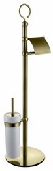 Напольный держатель для туалетной бумаги и ёршика KAISER KH-4610 бронзовый  (KH-4610)