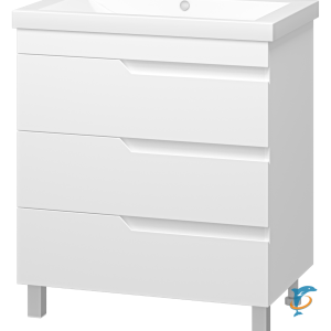 Тумба с раковиной Misty Софт 75 напольная (П-Соф-01075-0113Я+Misty_4627173210317)