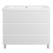 Тумба с раковиной Brevita Victory 105 (белая) — 