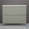 Тумба с раковиной напольная Style Line Манхэттен 100 2 ящика PLUS, олива &mdash; Тумба с раковиной Style Line подвесная Сакура 90 ЛС-00000185 + 4607019637027
