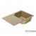 Мойка для кухни из литого мрамора Aquaton Монца прямоугольная с крылом песочная 1A716032MC220