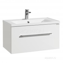 Тумба с раковиной Aquaton Мадрид 80М, 1 ящик, белая — 