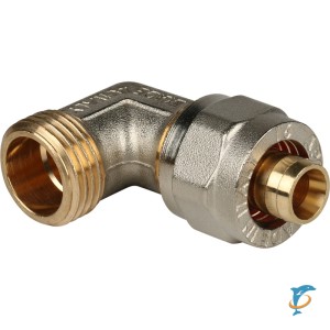 Stout Угольник-переходник с наружной резьбой 1/2"х16 для металлопластиковых труб винтовой (SFS-0006-001216)