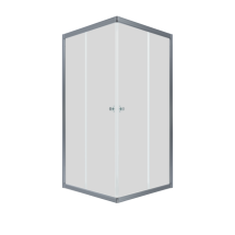 Душевая ширма Тритон Вента-Хром 100х100 — 