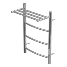 Полотенцесушитель электрический Point Афина PN04846P П3 400x600 с полкой, диммер справа, хром — 