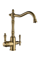 Смеситель для кухонной мойки Ulgran U-018 бронзовый — 