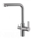 Смеситель для кухни BelBagno Nova BB-LAM31A-IN с выдвижным изливом, сатин &mdash; 