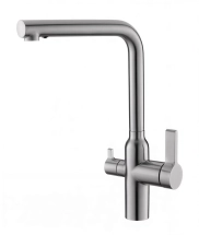 Смеситель для кухни BelBagno Nova BB-LAM31A-IN с выдвижным изливом, сатин &mdash; 