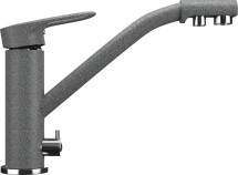 Смеситель для кухонной мойки Ulgran U-010 темно-серый — 