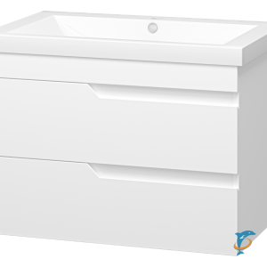 Тумба с раковиной Misty Софт 75 подвесная (П-Соф-01075-011П2Я+Misty_4627173210317)