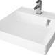 Раковина подвесная Azario SHARP 50 600х500х100 для установки над стиральной машиной, белая (CS00078298)  (CS00078298)