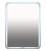 Зеркало Misty Неон-3 LED 60х80 с круглыми углами, клавишный выключатель