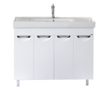 Тумба для комплекта Misty София 100 — Тумба для комплекта Misty София - 100 Тумба прямая белая эмаль П-Соф01100-011Пр