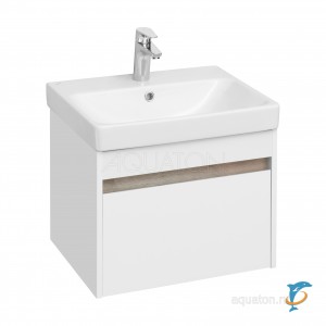 Тумба с раковиной Aquaton Марти 55 ясень шимо  (1A263201MY010 + Aquaton_1WH501620)