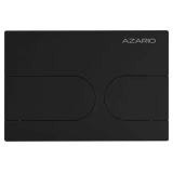 Кнопка смыва AZARIO NEW-TS механическая, двойной смыв, овальные кнопки, нержавеющая сталь 304, черный (AZ-SS-001-B) &mdash; 