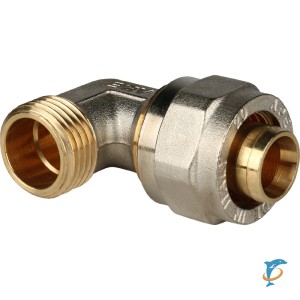 Stout Угольник-переходник с наружной резьбой 1/2"х20 для металлопластиковых труб винтовой  (SFS-0006-001220)