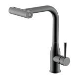 Смеситель для кухни с мультифункциональным изливом Splenka S206.49.09, графит &mdash; 