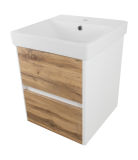 Тумба с раковиной Misty Адриана 45 подвесная с 2 ящиками — 