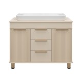 Тумба для комплекта Brevita Enfida 100 напольная с 3 ящиками, бежевая — 