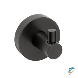 Крючок одинарный Sapho X-Round Black XB200, чёрный (XB200)
