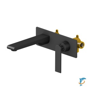 Смеситель для раковины встроенный Timo Anni 2771/03SM черный (2771/03SM)