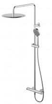 Душевая колонна с термостатическим смесителем для душа Bravat Waterfall — 