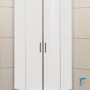 UNO-R-2-80-M-Cr Душевой уголок , матовое стекло, профиль хром 80x185  (UNO-R-2-80-M-Cr)