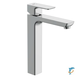 Смеситель Cersanit Geo высокий 63043 для раковины с клик-клак  (63043)