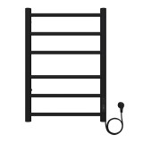 Полотенцесушитель электрический AZARIO PARMA 400/600 6 секций, диммер справа, черный (AZ10846B) — Водяной полотенцесушитель «Верона» 500/1166 Terminus Benetto 30 перекладин