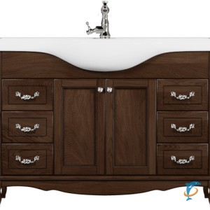 Тумба с раковиной ValenHouse Эллина 120 кальяри, фурнитура хром (E120_ТКХ+Классик 1200)