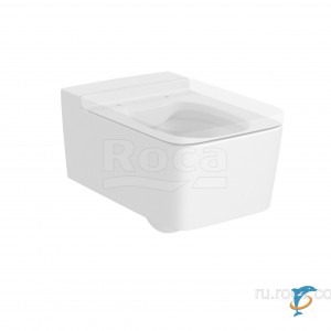 Чаша Roca Inspira Square подвесная 560, Rimless, белый матовый 346537620  (346537620)