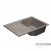 Мойка для кухни из литого мрамора Aquaton Монца прямоугольная с крылом серый шелк 1A716032MC250