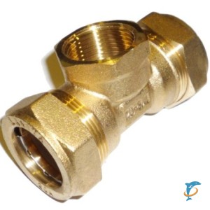 Тройник для гофрированной трубы Lavita T/S 25*1/2*25  (T/S25*1/2*25)