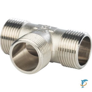 Тройник STOUT 3/4 НН никелированный (SFT-0018-343434)