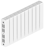 Биметаллический радиатор Rifar SUPReMO 350 - 10 секций боковое подключение — 