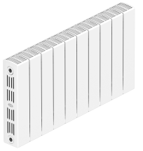 Биметаллический радиатор Rifar SUPReMO 350 - 10 секций боковое подключение — 