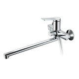 Смеситель для ванны HAIBA HB22572 длинный излив, латунь, хром — 