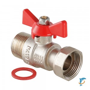 Кран шаровый VALTEC VT.260.N 3/4 с накидной гайкой и наружной резьбой  (VT.260.N.0505)