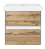 Тумба с раковиной Misty Адриана 55 подвесная с 2 ящиками — 