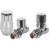 Комплект клапанов термостатических STOUT Design хром, прямой 1/2, SVTDK-0001-000015C &mdash; 