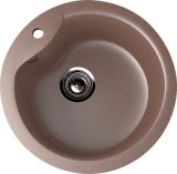 Круглая мойка с отверстием под смеситель ULGRAN U-102n терракот — 