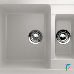 Двухсекционная реверсивная мойка ULGRAN U-106 молочный  (U-106-341)