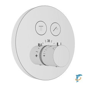 Смеситель KAISER Sano скрытого монтажа с термостатом, 2-х режимный 08177   (08177)