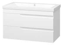 Тумба с раковиной Misty Софт 90 подвесная — 